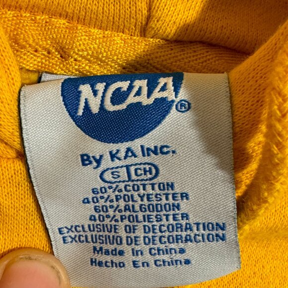 NCAA By KA Inc Missouri Tigers Pullover Hoodie Sweatshirt Men's Size S Yellow - Picture 3 of 7